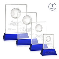 Ambassador Globe Award on Base - Blue
