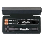 Mini Maglite® with Large Victorinox® Swiss Army Knife