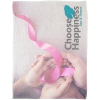 30" x 40" plush blanket with double-sided sublimated printing.... from ASI...