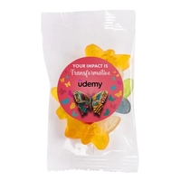 Clever Candy 1oz. Goody Bags - Gummy Butterflies... from ASI 44900 NC Custom...