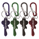 Key Shape Bottle Opener Keyring with Carabiner