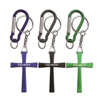 Cross shape key holder with Carabiner