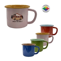 12oz Two Tone Enameled Steel Cup - Crow Canyon - Get... from ASI 80093...