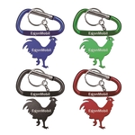 Rooster Shape Bottle Opener with Key Chain & Carabiner