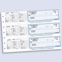 Seven ring binder payroll checks, 1 part.... from ASI 52493 Ennis Inc
