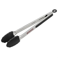 12" tongs made of stainless steel with a locking clip and... from ASI 38120...