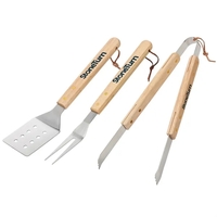 BBQ wood grill set that includes a turner and tong in... from ASI 38120 Ball...