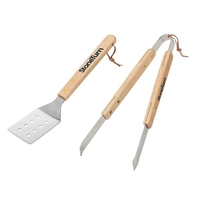 BBQ wood grill set that includes a turner and tong in... from ASI 38120 Ball...