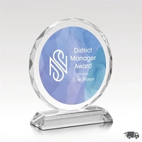 Ascot Optical Crystal Award - Slanted Edges