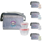 Nested Gray Graph Lunch Set