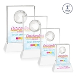 Ambassador VividPrint™ Award on Base - White