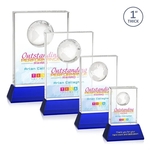 Ambassador VividPrint™ Award on Base - Blue