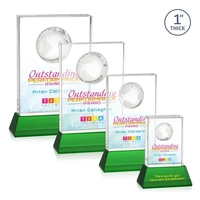 Ambassador VividPrint™ Award on Base - Green