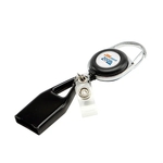 Round Retractable Carabiner Badge Reel