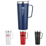 28 oz. Travel Stainless Insulated w/ Lid & Handle, Keeps Hot
