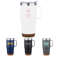 24oz.Travel Stainless Insulated w/ Lid & Handle, Spill-proof