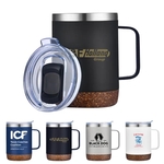 12oz.Travel Stainless Insulated Mug w/ Lid&Handle,Easy Clean