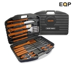 18pc BBQ Set w/ Stainless Steel Tools for Outdoor Camping