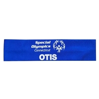 Polyester/spandex headband that measures 2" x 8" (lying flat) and comes......