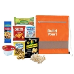 Eco Friendly Drawstring Bag with Snacks