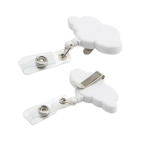 Retractable cloud shape badge reel with UV imprint on 1 location... from ASI...