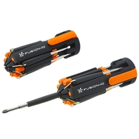 LED screwdriver set with eight different screwdrivers that can be pulled......