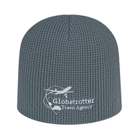Acrylic and polyester waffle knit beanie with embroidered imprint.... from...