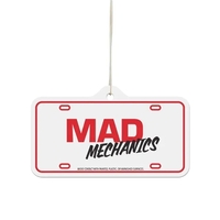 License plate-shaped air freshener with a string and bag.... from ASI 98360...