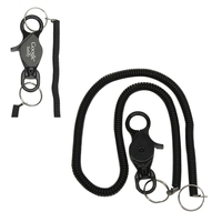 Lobster clip with 20" long bungee coil and keyring.... from ASI 57655 STOPNGO...
