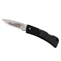 Lockback pocket knife with 3 5/8" lightweight handle and 2 5/8"... from ASI...