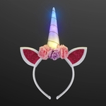 Color Change LED Unicorn Horn Headband