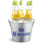 Galvanized Metal Beer Bucket - 5 Qt