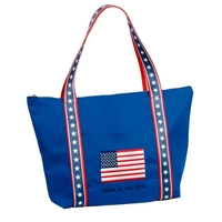 Polycanvas tote bag with zipper closure.... from ASI 66230 Landes Inc