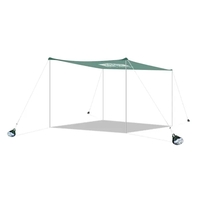 Portable Sunshade w/full color imprint on 1 side, support poles &... from ASI...