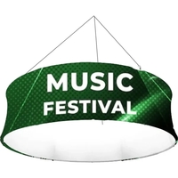 72" dia. x 21"h Round Hanging Banner w/full color imprint on... from ASI...