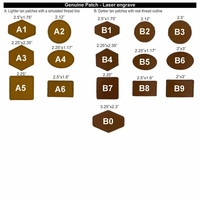 Genuine Leather Patch with Stitched Border