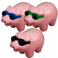 Sunglasses Pig Shaped Stress Reliever