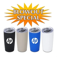 20 oz. vacuum insulated tumbler with rubberized finish, stainless steel...
