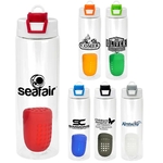 Two Tone Pop Up 24 oz. Recycled Bottle with Floating Infuser