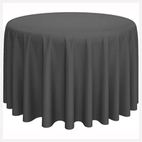 132" blank polyester trade show table covers for round or rectangular... from...