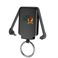 Keychain power bank with built-in 2000mAh battery and flashlight.... from ASI...