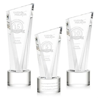 The Optical Crystal Plymouth Award features a beautiful slanted top and......