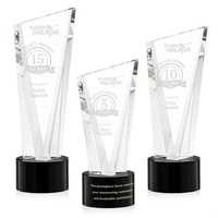 The Optical Crystal Plymouth Award features a beautiful slanted top and......