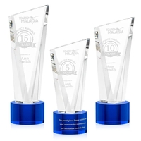 The Optical Crystal Plymouth Award features a beautiful slanted top and......