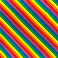 22" x 22" rainbow striped pride bandanna made of 100% cotton.... from ASI...