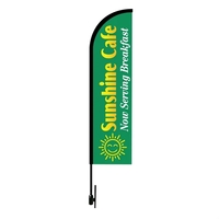 12' bow flag kit with pole set, metal ground stake and... from ASI 90807 Tekweld