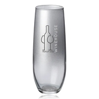9 oz. stemless champagne glass with silver gradient finish.... from ASI 39552...