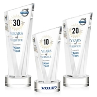 The magnificently angular design of the Plymouth VividPrint™ Award features...