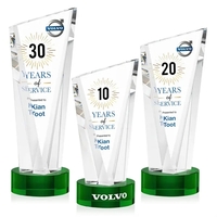 The magnificently angular design of the Plymouth VividPrint™ Award features...