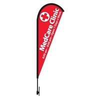 11-FT teardrop flag kit with pole, ground stakes and nylon carry... from ASI...